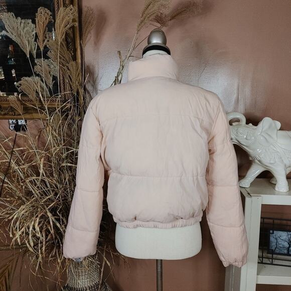 American Eagle Outfitters AEO AE Size Medium M Puffer Cropped Coat Reversible - Picture 5 of 15
